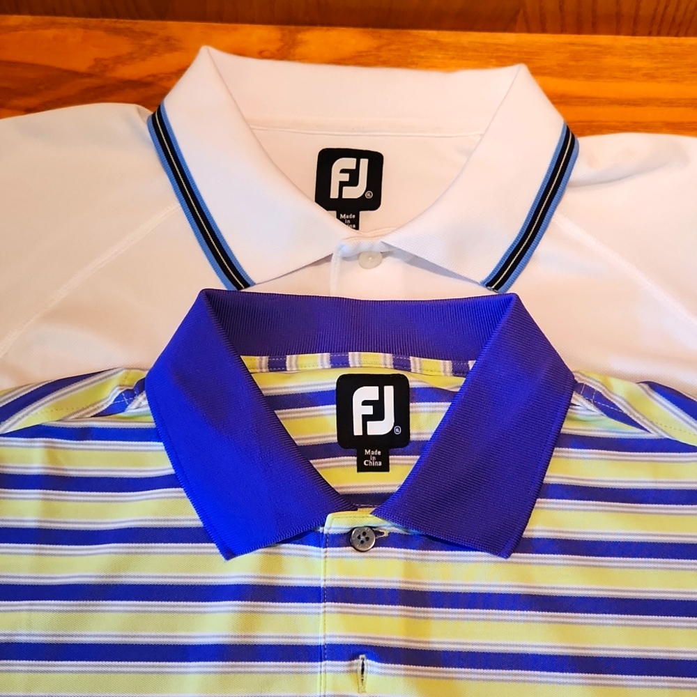 2 XL Footjoy polo golf shirts